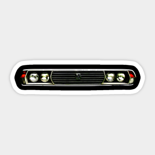 Leyland P76 1970s Australian classic car grille high contrast Sticker